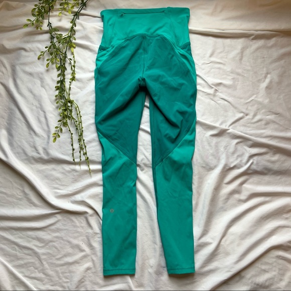 Lululemon Train Times 7/8 Spirit Green Leggings